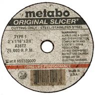 Metabo?- Application: Steel/Stainless Steel - 3 x 1/16 x 3/8 - A36XL Original Ll (655320000), Type 1Slicer Wheels