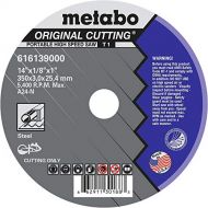 Metabo?- Application: Steel/Rail Track - 14x1/8x1 - A24N Original (616139000), Type 1 Wheels For Portable High Speed Saws