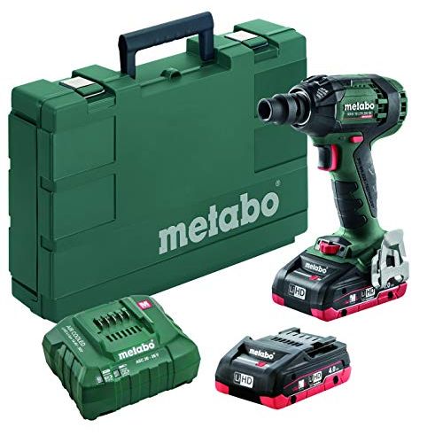  Metabo?- 18V 1/2 Sq. Impact Wrench Kit 2X 4.0Ah Lihd (602395520 18 LTX 300 BL 4.0), Impact Drivers & Impact Wrenches