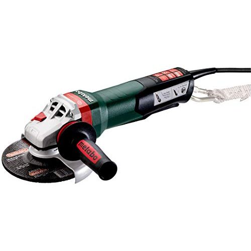  Metabo?- 6 Angle Grinder - 9, 600 Rpm - 14.5 Amp w/Brake, Non-Lock Paddle, Auto-Balancer, Electronics, Drop Secure (600553420 17-150 Quick DS), Professional Angle Grinders