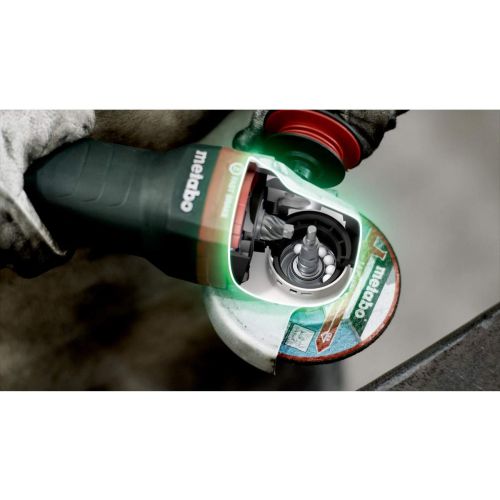  Metabo?- 6 Angle Grinder - 9, 600 Rpm - 14.5 Amp w/Brake, Non-Lock Paddle, Auto-Balancer, Electronics, Drop Secure (600553420 17-150 Quick DS), Professional Angle Grinders
