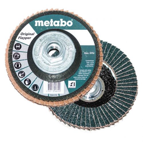  Metabo 629404000 7 x 5/8 - 11 Original Flapper Abrasives Flap Discs 40 Grit, 5 pack
