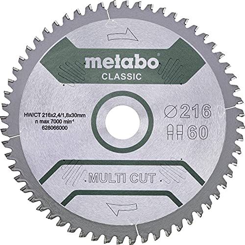  Metabo Werks GmbH 628655000 MultiCutClassic 216 x 30 60FZ/TZ 5°neg/B