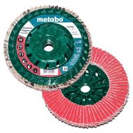 Metabo 629458000 5 x 5/8 - 11 Ceramic Flapper Trimmable Abrasives Flap Discs 40 Grit, 5 pack