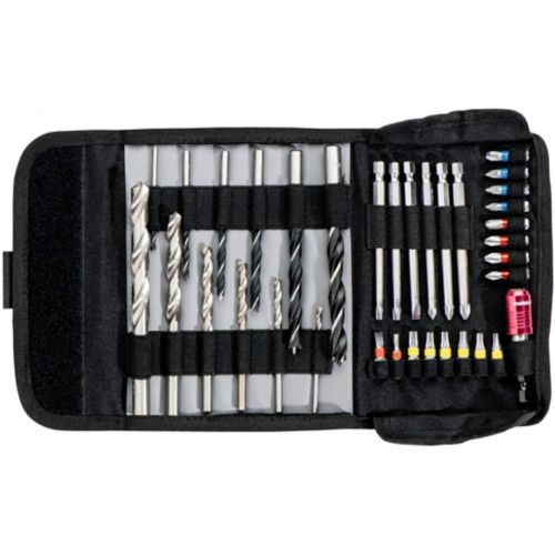  metabo Drill Roll-Up Pouch Set of (35?+ Free Storage 16 L25, 6?X S2 L89?Mm and 1x Magnetic Bit Holder???626725000