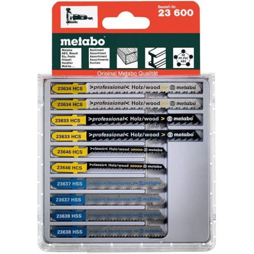  Metabo 623600000 Jig Saw Blade Assortment (10-piece)