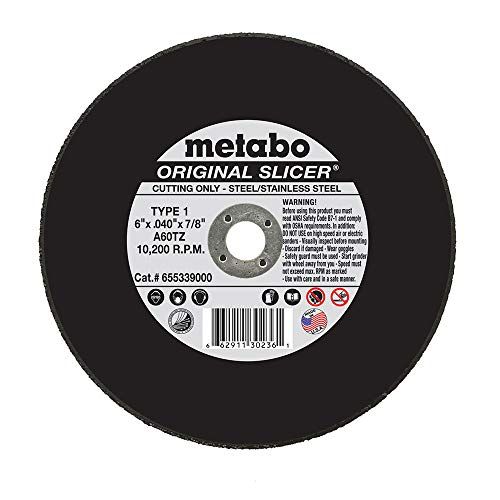  Metabo Cutoff Wheel, Origin.alSlicer, 6X.040x7/8