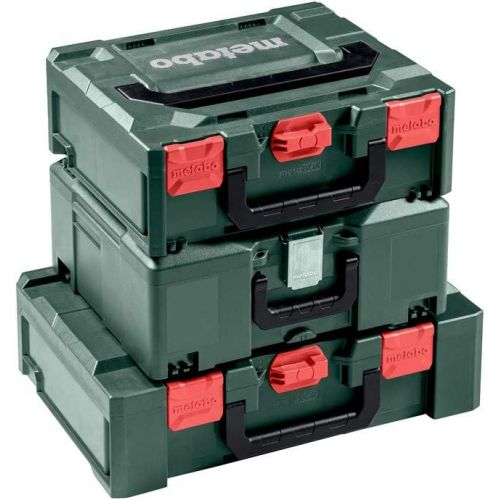  Metabo Metabox 215 626887000 Toolbox Empty ABS Case Without Tools Stackable Robust and Shatterproof 396 x 296 x 215 mm Volume 18.3 litres
