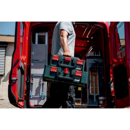  Metabo Metabox 215 626887000 Toolbox Empty ABS Case Without Tools Stackable Robust and Shatterproof 396 x 296 x 215 mm Volume 18.3 litres