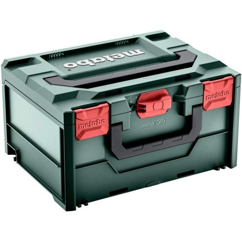  Metabo Metabox 215 626887000 Toolbox Empty ABS Case Without Tools Stackable Robust and Shatterproof 396 x 296 x 215 mm Volume 18.3 litres