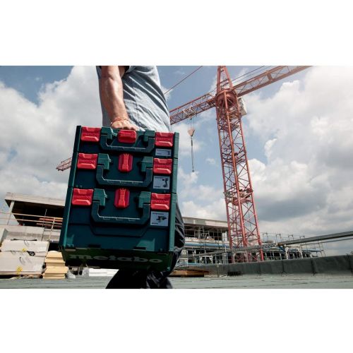  Metabo Metabox 215 626887000 Toolbox Empty ABS Case Without Tools Stackable Robust and Shatterproof 396 x 296 x 215 mm Volume 18.3 litres