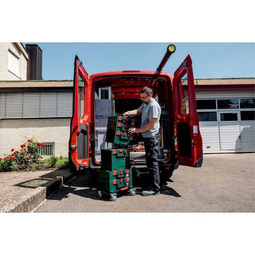  Metabo Metabox 215 626887000 Toolbox Empty ABS Case Without Tools Stackable Robust and Shatterproof 396 x 296 x 215 mm Volume 18.3 litres