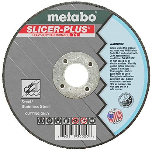  Metabo?- Application: Steel/Stainless Steel - 6 x .045 x 7/8 - A60TX Slicer Plus (655352000), Type 27Slicer Wheels