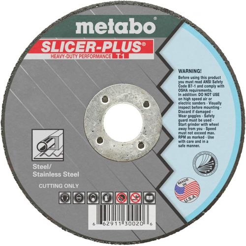  Metabo?- Application: Steel/Stainless Steel - 6 x .045 x 7/8 - A60TX Slicer Plus (655352000), Type 27Slicer Wheels