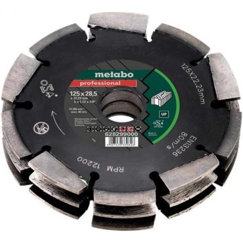  Metabo?- model/Application: Concrete 5x1-3/16x7/8 Diamond Slotting Blade (628299000), Diamond Wheels - Slotting Blade