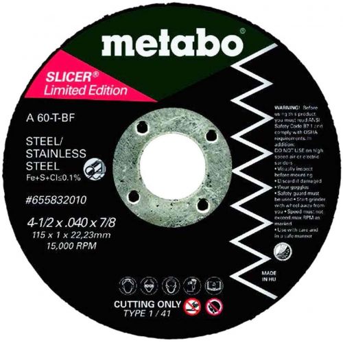  METABO Limited Edition 4-1/2 X .040 Slicer