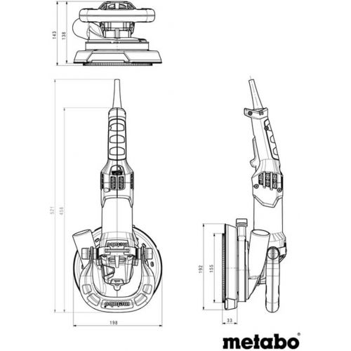  Metabo?- 5 Handheld Scarifier (603826760 19-125 RT), Concrete Renovation Grinders/Surface Prep Kits/Cutting/Finishing