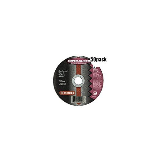  Metabo 55995 50 Pk 60 Grit Super Slicer Cut Off Wheel 6 Inch X .045 X 7/8 Inch.