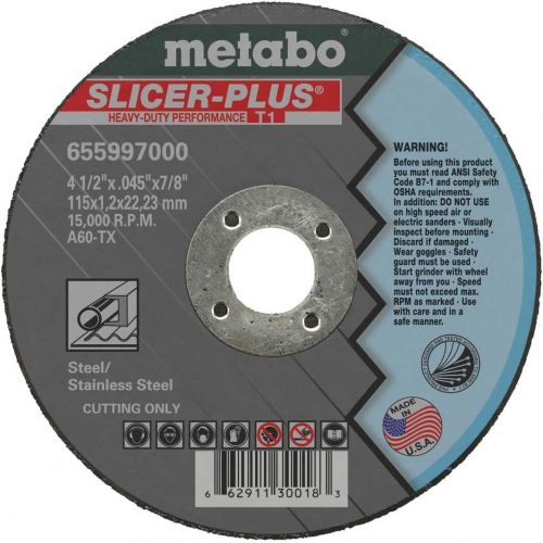  Metabo 4-1/2 Slicer + Cutting Wheel (50pk)