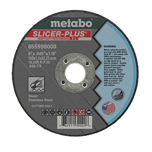  Metabo 655998000-50PK 6 Slicer Plus Cutting Wheel (50pk)