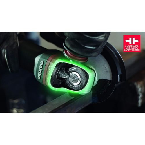  Metabo WPB12-150 Quick 10.5 Amp 9,600 rpm Angle Grinder with Brake and Non-locking Paddle Switch, 6