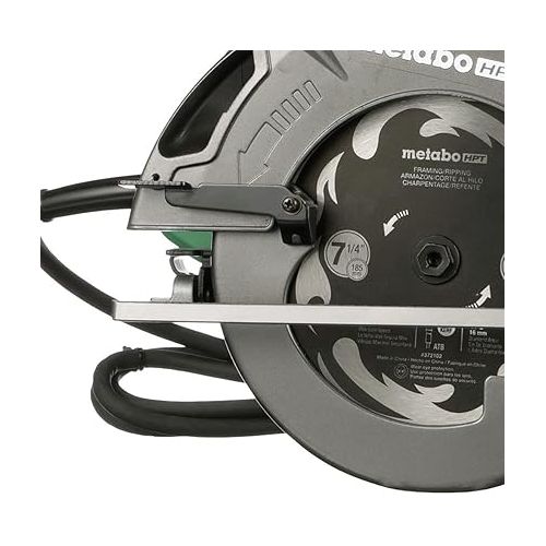  Metabo HPT 7-1/4-Inch Circular Saw Kit | 6,000 Rpm, 15-Amp Motor | Integrated Dust Blower | 24T Premium Framing/Ripping Blade | Single Handed Bevel Adjustment | C7SB3