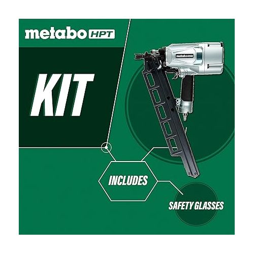  Metabo HPT Framing Nailer | Pneumatic | 2 to 3-1/4-Inch Nails | Tool-less Depth Adjustment | 21 Degree Magazine | Selective Actuation Switch | 5-Year Warranty | NR83A5
