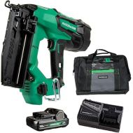 Metabo HPT 18V MultiVolt™ Straight Cordless Finish Nailer Kit, 16 Gauge Finish Nailer, (1) 18V 2.0Ah Lithium Ion Battery w/Fuel Gauge, Accepts Finish Nails, Lifetime Power Tool Warranty, NT1865DMST