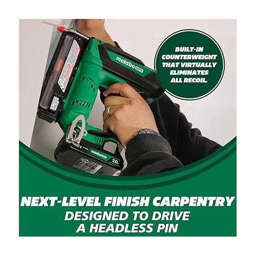  Metabo HPT Cordless 18V MultiVolt Pin Nailer Kit