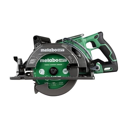  Metabo HPT 36V MultiVolt™ Cordless Rear Handle Circular Saw Kit | Optional AC Adapter | 7-1/4-Inch Blade | 500 Cross Cuts Per Charge | Lightweight - 8.2 Lbs. | C3607DWA