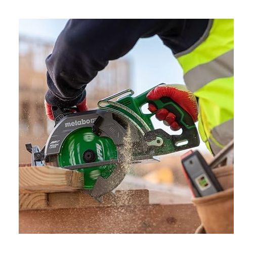  Metabo HPT 36V MultiVolt™ Cordless Rear Handle Circular Saw Kit | Optional AC Adapter | 7-1/4-Inch Blade | 500 Cross Cuts Per Charge | Lightweight - 8.2 Lbs. | C3607DWA