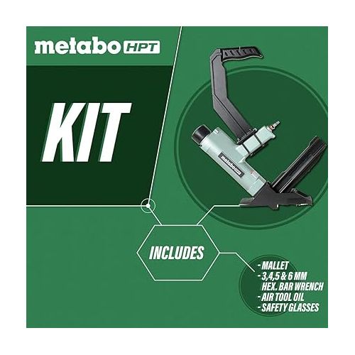  Metabo HPT Flooring Stapler | Pneumatic | Accepts 15.5 Gauge 1