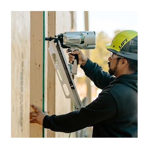  Metabo HPT Framing Nailer | High Grade Aluminum Magazine | Tool-less Depth Adjustment | Pneumatic | Framing Nails 2-Inch to 3-1/4-Inch | Rafter Hook | NR83A5(Y)