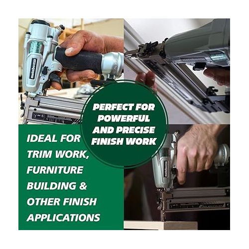  Metabo HPT Pro Brad Nailer Kit, 18 Gauge, High Grade Aluminum Magazine, Accepts 5/8-Inch To 2-Inch Brad Nails, NT50A5