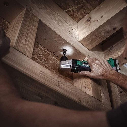  Metabo HPT Right Angle Drill, 18V Cordless, Tool Only - No Battery, 3/8-Inch Keyless Chuck, LED Light, Side Handle (DN18DSLQ4)