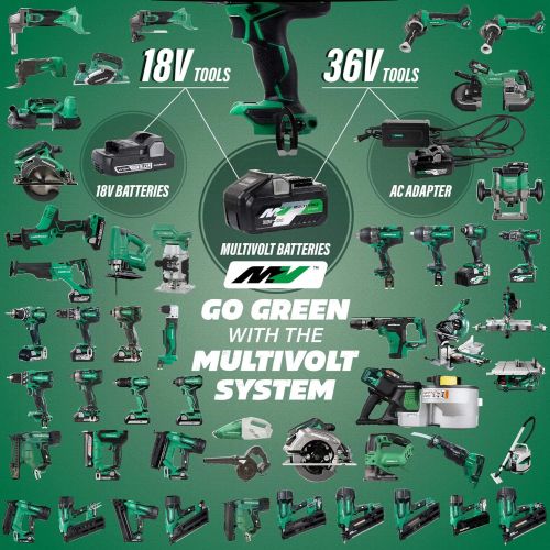  Metabo HPT Cordless 18V Impact Driver Sub-Compact Brushless Motor Lithium-Ion Batteries Lifetime Tool Warranty WH18DDX