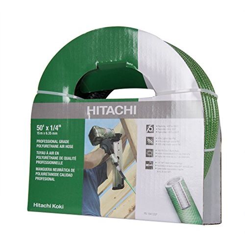  Hitachi 19412QP 1/4-Inch by 50 Foot Polyurethane Green Air Hose, No Fittings