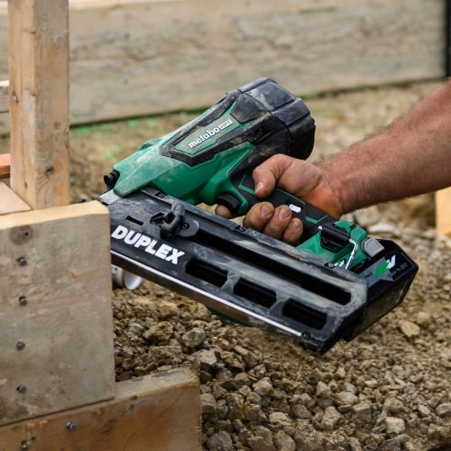  Metabo HPT 36V MultiVolt Cordless Duplex Nailer | 21 Degree Duplex Nail, up to 3-1/2-Inch | 1-36V Battery + Charger | NR3675DD