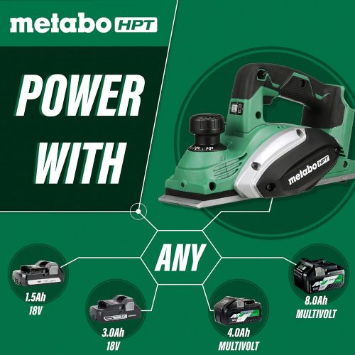  Metabo HPT Cordless Planer | 18V, Tool Only - No Battery | 3-1/4-Inch | P18DSLQ4