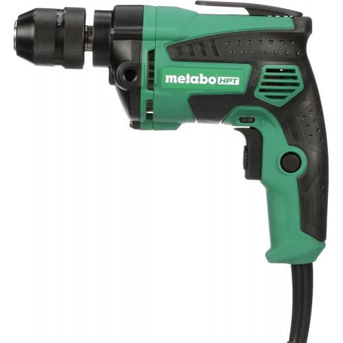  Metabo HPT Drill, Corded, 7-Amp, 3/8-Inch, Metal Keyless Chuck, Variable Speed w/ Dial, Rubber Over-Molded Handle, Forward / Reverse, 5-Year Warranty (D10VH2)