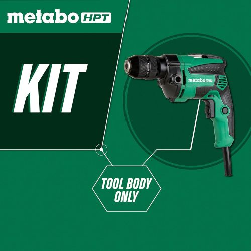  Metabo HPT Drill, Corded, 7-Amp, 3/8-Inch, Metal Keyless Chuck, Variable Speed w/ Dial, Rubber Over-Molded Handle, Forward / Reverse, 5-Year Warranty (D10VH2)