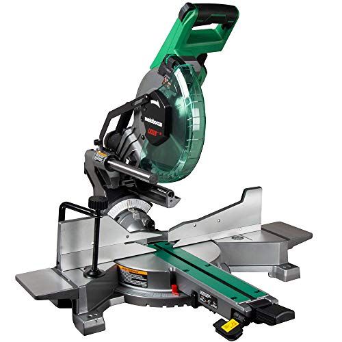  Metabo HPT 10-Inch Sliding Miter Saw Zero Rear Clearance Slide System Dual Bevel Laser Marker (C10FSHCT)