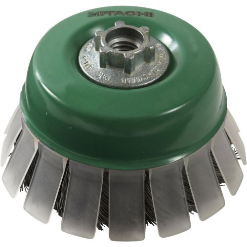  Metabo HPT Hitachi 729205 4-Inch Twist Knot Carbon Steel Wire Cup Brush, Multi-Arbor (Discontinued by the Manufacturer)