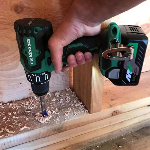  Metabo HPT 18V Cordless Hammer Drill | Includes Two Batteries | 1-36V/18V Multivolt 5.0 Ah & 1-18V Compact 3.0 Ah Battery | 1/2 Keyless Chuck | 620 In/Lbs Turning Torque | DV18DBFL