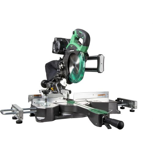  Metabo HPT 36V MultiVolt Sliding Miter Saw | 7-1/4-Inch Blade | Dual Bevel | Tool Body Only | C3607DRAQ4, Green