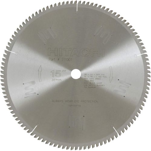  Metabo HPT 211001M 110-Teeth Tungsten Carbide Tipped 15 Triple Chip Saw Blade