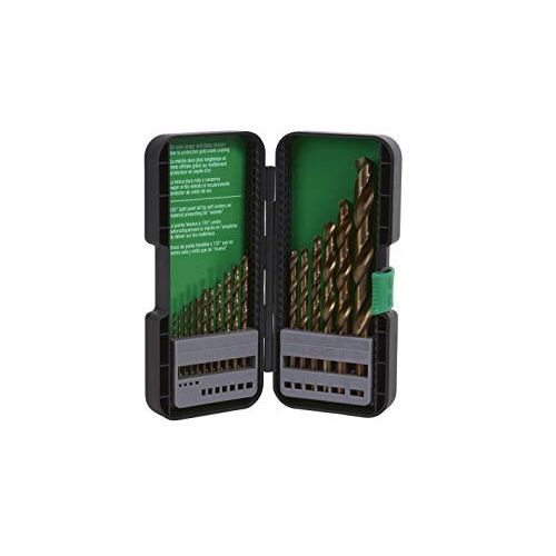  Metabo HPT Drill Bit Set, 17 Piece, Gold Oxide, Twist (115136M)