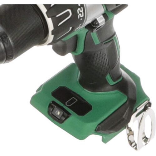  Metabo HPT 18V Cordless Brushless Hammer Drill Kit, include 2-18V 6.0Ah Lithium Ion Slide-Type Batteries, Reactive Force Control, 1,205 In/Lbs of Turning Torque (DV18DBL2)