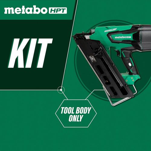  Metabo HPT 18V Cordless Framing Nailer | Tool Only - No Battery | Brushless Motor | 2 Up to 3-1/2 Clipped & Offset Round Paper Strip Nails | 30° Magazine | Lifetime Tool Warranty |