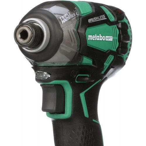  Metabo HPT 18V Cordless Impact Driver Kit | Triple Hammer Technology | Two Compact 3.0Ah Li-Ion Batteries | Powerful 1,832 in/lbs Torque | IP56 Compliant | LED Light | WH18DBDL2